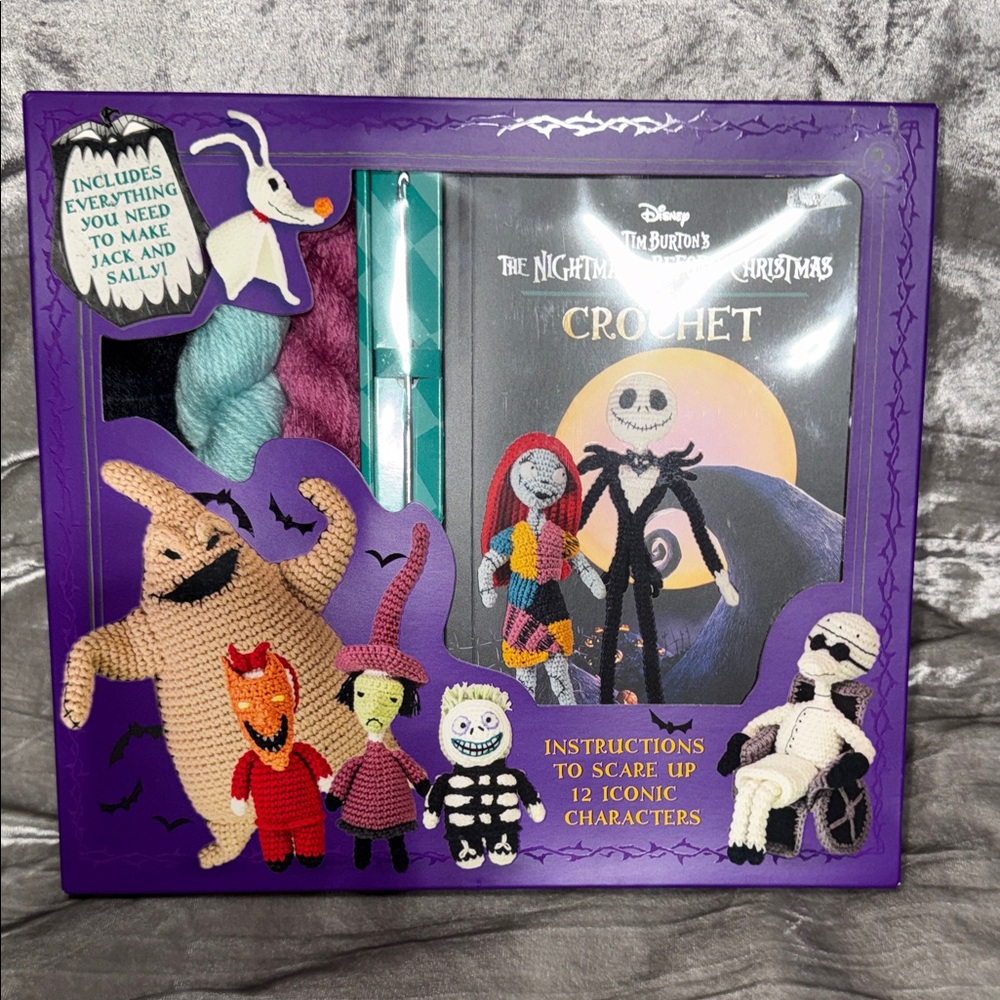 Disney The Nightmare Before Christmas Crochet Set - Purple, Black, White